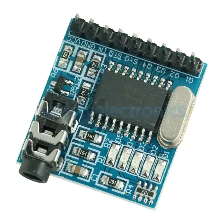 

1PCS MT8870 DTMF Voice Decoding Module Phone Module Speech Decoding Voice Board Module LED Indicators With Pins