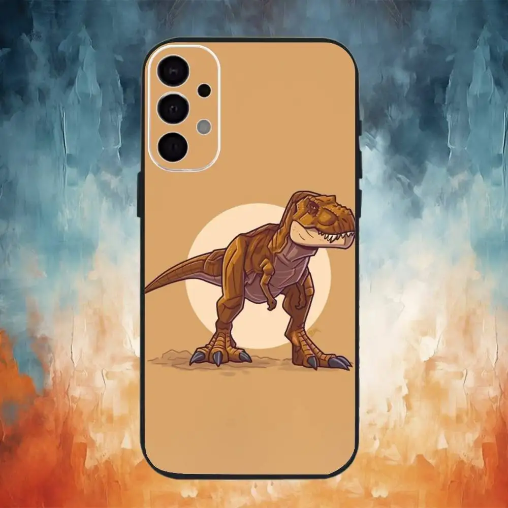 Handyhülle mit Jurassic-Dinosaurier-Muster für Samsung S25, S24, S21, S22, S23, S30, Ultra, S20, Plus, Fe, Note, 10,9,5 G, schwarze Hülle