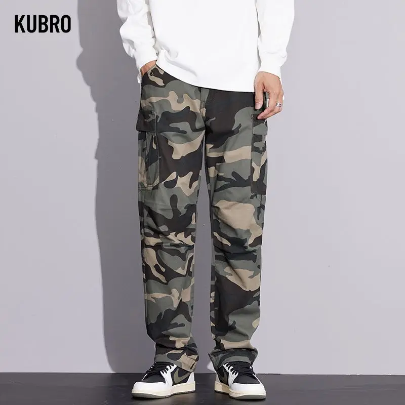 

Спортивные камуфляжные брюки на открытом воздухе, мужские прямые брюки-карго с несколькими карманами, осень-зима 2022, повседневные брюки-карго для альпинизма