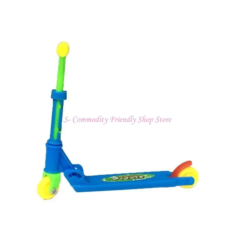 

85AE Tabletop Finger Scooter Toy DIY Skateboard Kits Easy Assembly Finger Bike Boarding Finger Ride Gadget Kids Party Favor