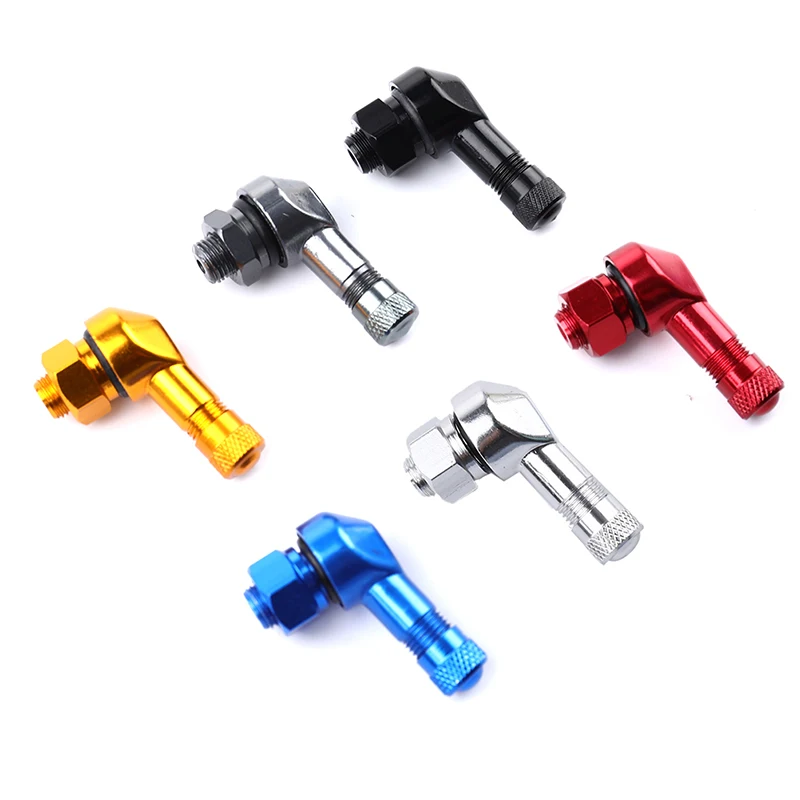 

1Pc Motorcycle Rim Tire Accessories Wheels Spare Parts Metal Valve Elbow 90 Degree Angle Motorbike Wheel Tire Valve Stems Part