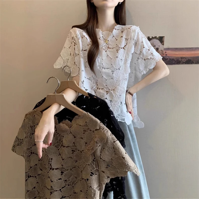 

Plus Size Lace Asymmetrical Sleeveless Vest Women Summer Casual Outerwear 2025 Fashion New Arrival Elegant Designer Style
