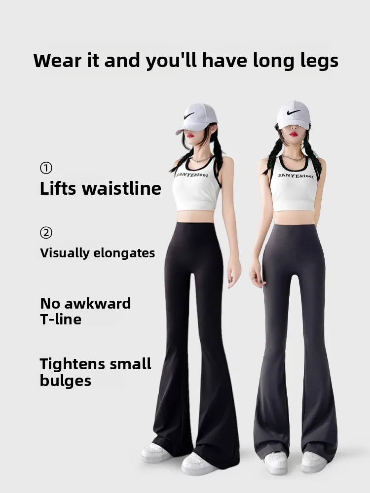 مشروط بيل بوت اليوغا السراويل النسائية عادية عالية الخصر السراويل الطويلة ey ربيع الخريف التخسيس ملابس خارجية السراويل arkskin