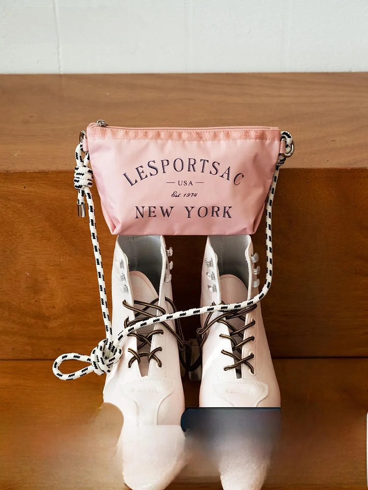 

LeSportsac 2025 New Faionable Lightweight Crossbody Handbag Women's Braid oulder Bag Casual Simple Sle Soft Fabric Inner