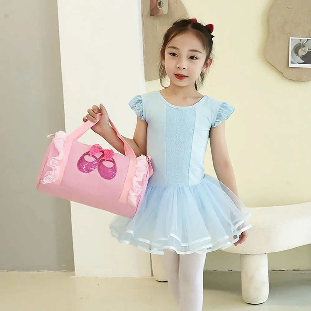 New Oxford Ballet Dance Bags Sequin Print Lovely Dance Backpack Large Capacity Shoulder Bag Girls