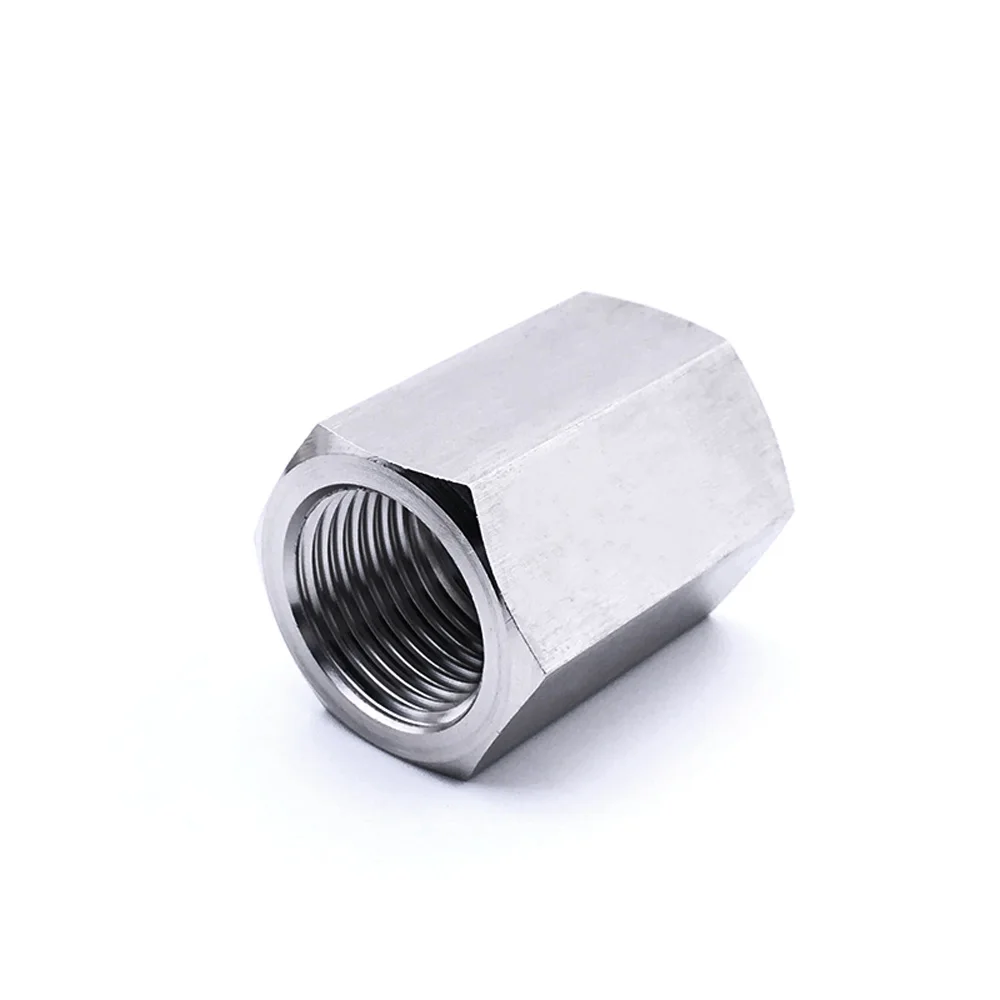 

1/8" 1/4" 3/8" 1/2" 3/4" 1" BSPP Female Hex Coupling Connector Pipe Fitting 304 Stainless Steel Water Gas Propane