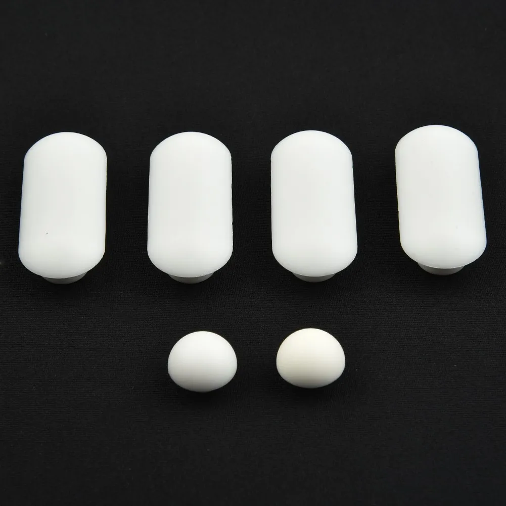 6pcs Toilet Seat Buffers Pack White Stop Bumper Shock Absorber Bumper Toilet Lid Accessories Toilet Seat Cushion Accessories