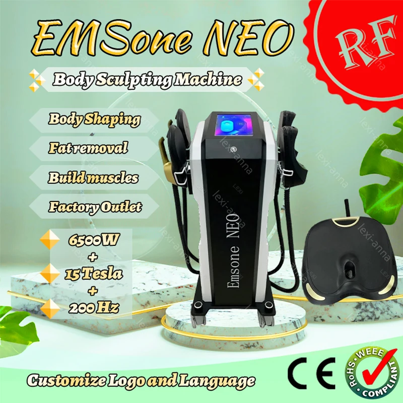 

Newest EMSONE NEO Muscle Stimulator Body Sculpting EMSzero Machine 4 Handles RF 200Hz Fat Burning Commercial/Home Use Machine