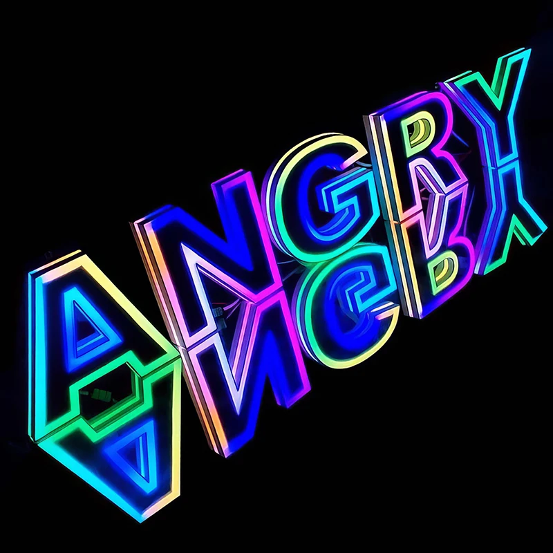 

Outdoor Personalized RGB Super Letter Sign Custom LED Light Logo Sign RGB Programs Signboard 3D LED Channel Letter For Business