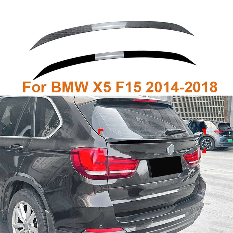 

Глянцевый черный спойлер на заднюю дверь для BMW X5 F15 2014-2018, задний верхний багажник, спойлер на крышу крышки