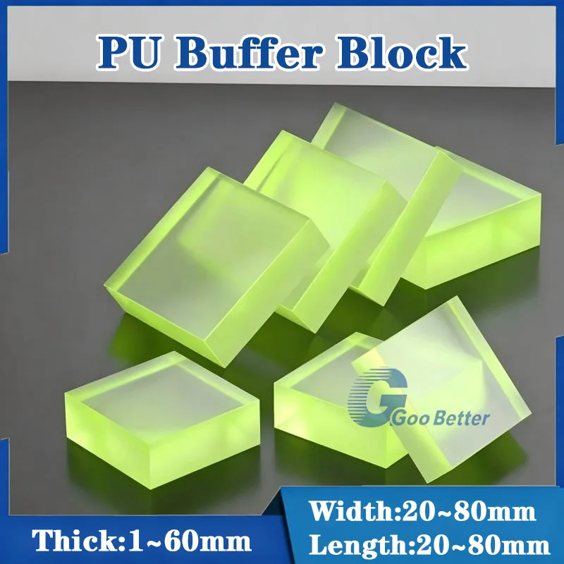 Thickness 1-60mm High Elasticity PU Plate Polyurethane Sheet Board Damping Block Punching Mute Square Gaskets Width 20-80mm