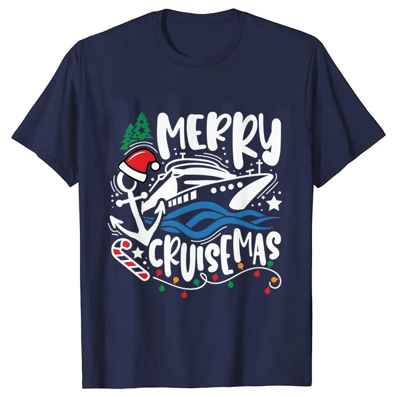 Christmas Cruisin Crew T Shirt Family Matching Unisex Clothing Fashion Christmas Travel Party Women Short Sleeve Tee Shirt Tops