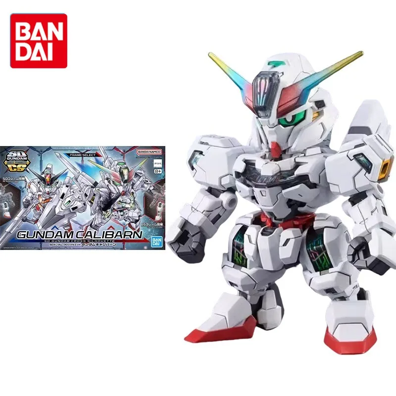 

Bandai Original Gundam Model Kit Anime Figure SDCS GUNDAM CALIBARN Action Figures Toys Collectible Ornaments Gifts for Children