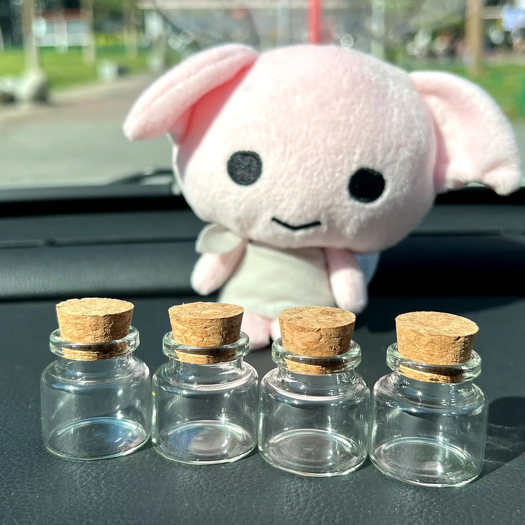 

54pcs 105pcs Cute small Glass Jars 16*30*30mm 10ml Glass Bottles Crafts Tiny Jars Decorative vial Mini Glass Tube Decoration