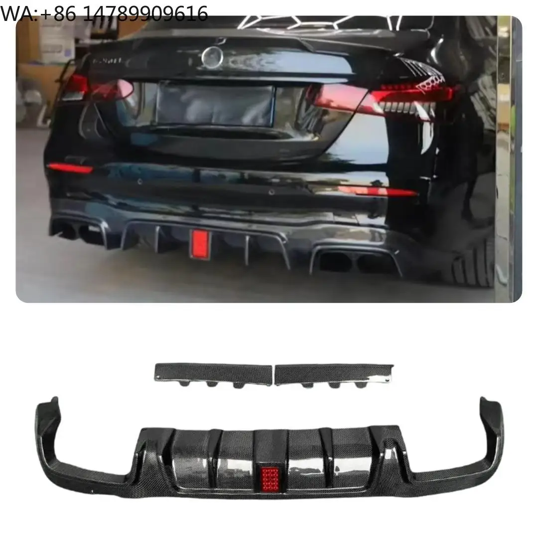 W213 E Class Carbon Fiber BB Style Rear Diffuser Rear Bumper Lip for   E Class W213 Lci 2021-2025