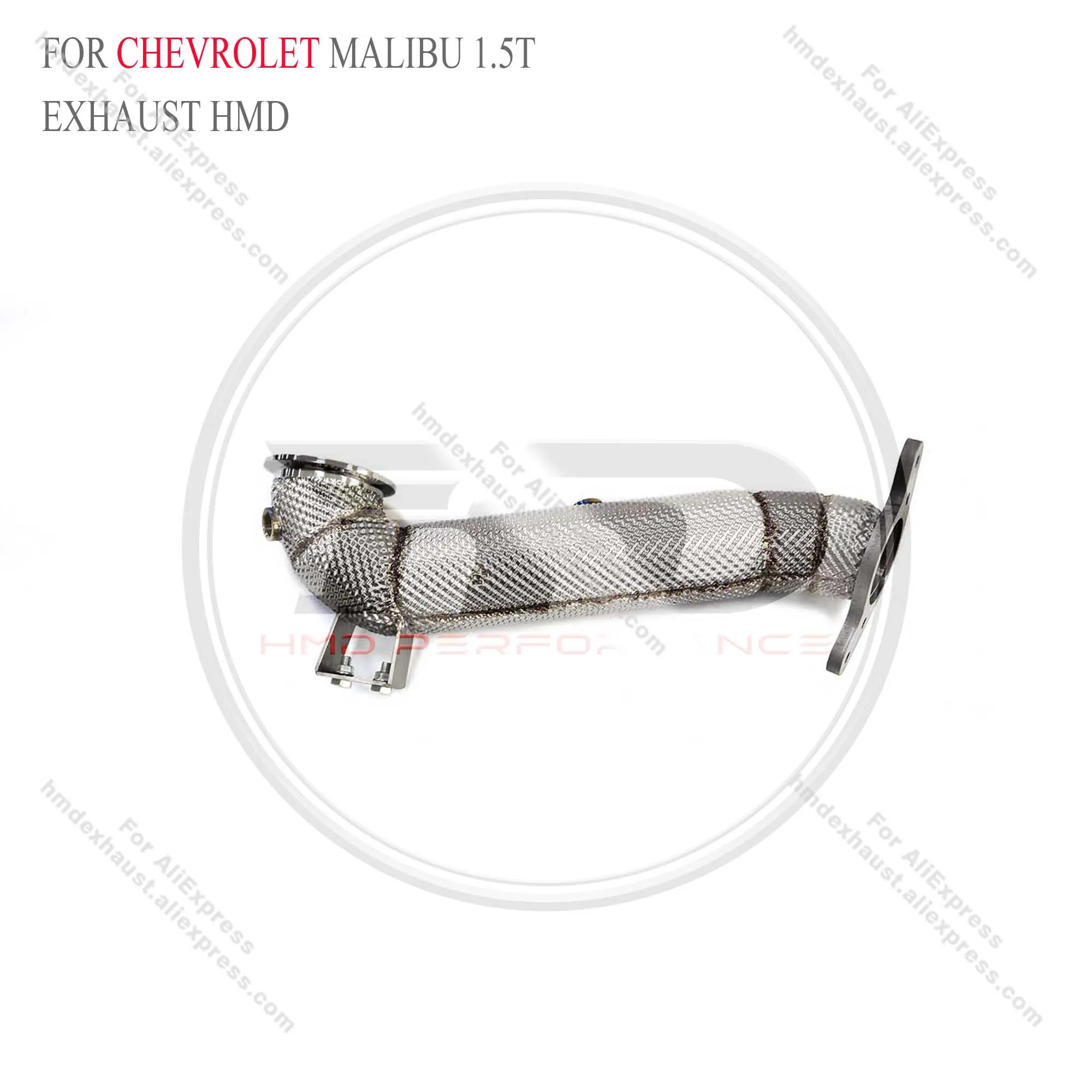 HMD Exhaust System High Flow Performance Downpipe for Chevrolet Malibu 1.5T With Heat Shield Racing Pipe