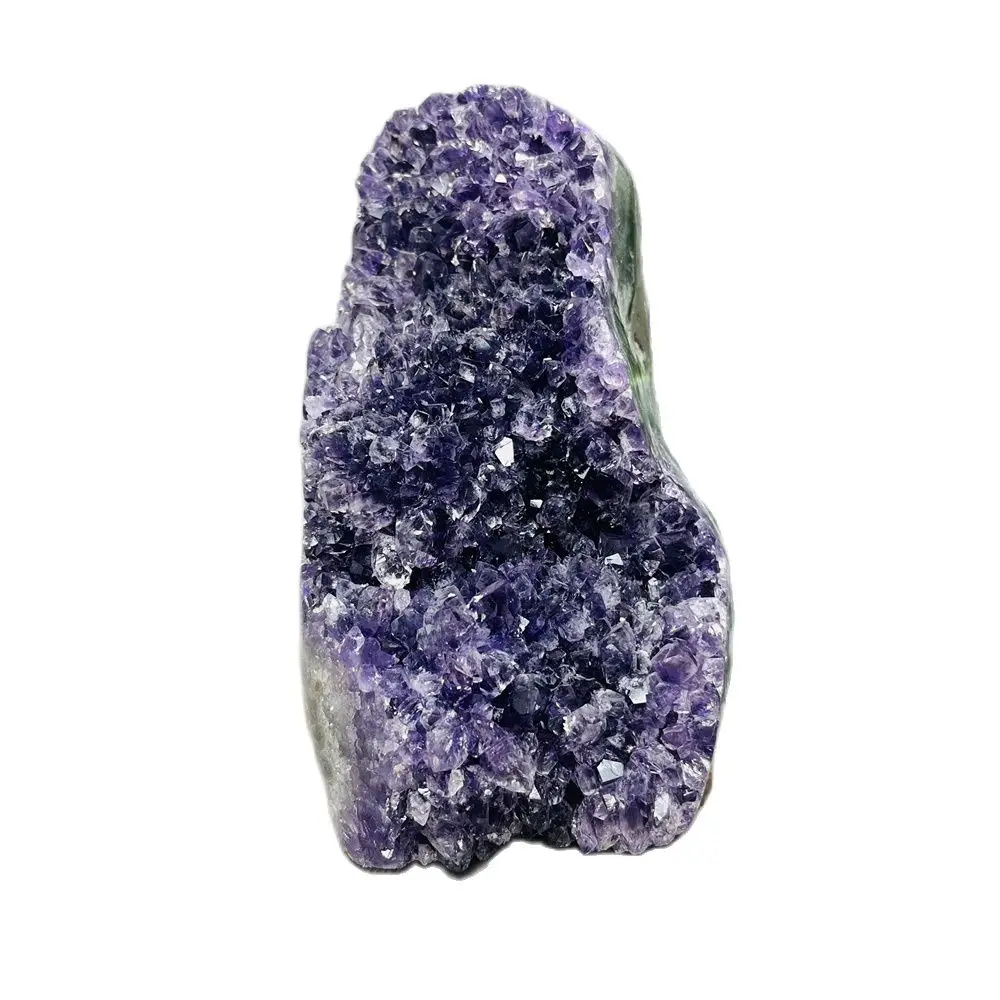 

Brazil Natural Amethyst Crystal Cluster Geode Pattern Agate Original Mineral Specimens Home Garden Decoration Witchcraft altar