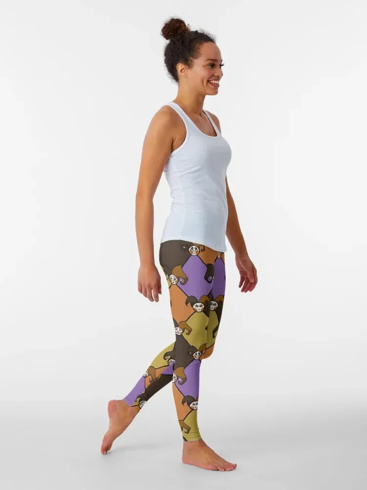Harlequin Jesters Pattern-Muted Leggings Fitness woman exercise clothing for Womens Leggings