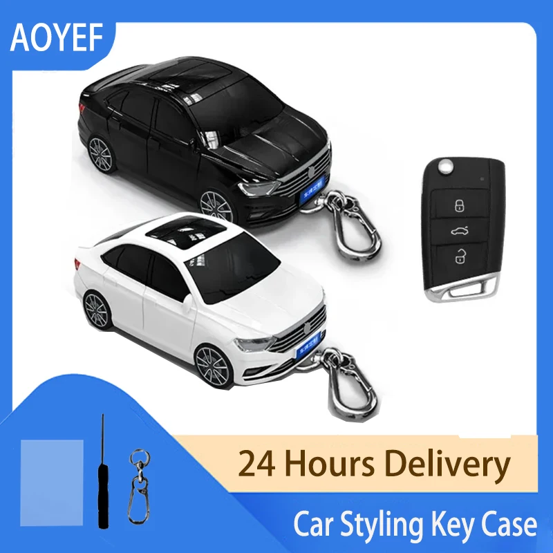 For Sagitar Appearance 3 Button for Vw MQB Gollf 7 for Skoda Octavia A7 for Seat Smart Emote Key Cover Case Chain Car Styling