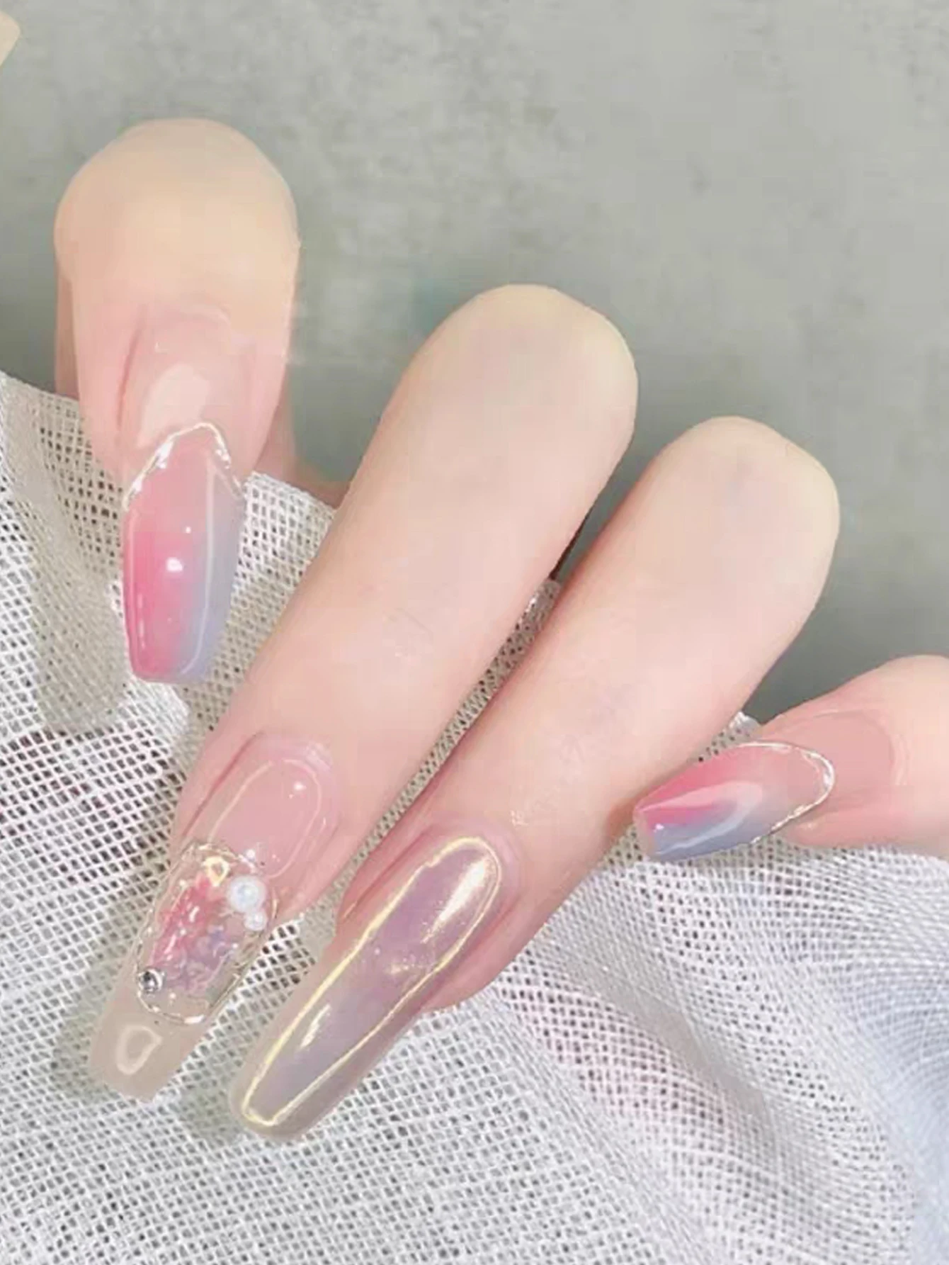 Juego de polvos para uñas Aurora de 6 piezas, pigmento camaleón holográfico de espejo metálico para decoración de uñas de sirena, esmalte de gel y inmersión