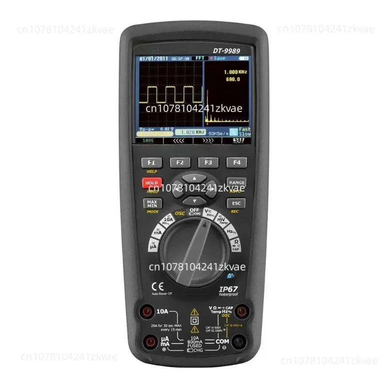 DT-9989  Industrial digital Oscilloscope Multimeter Portable  color LCD display