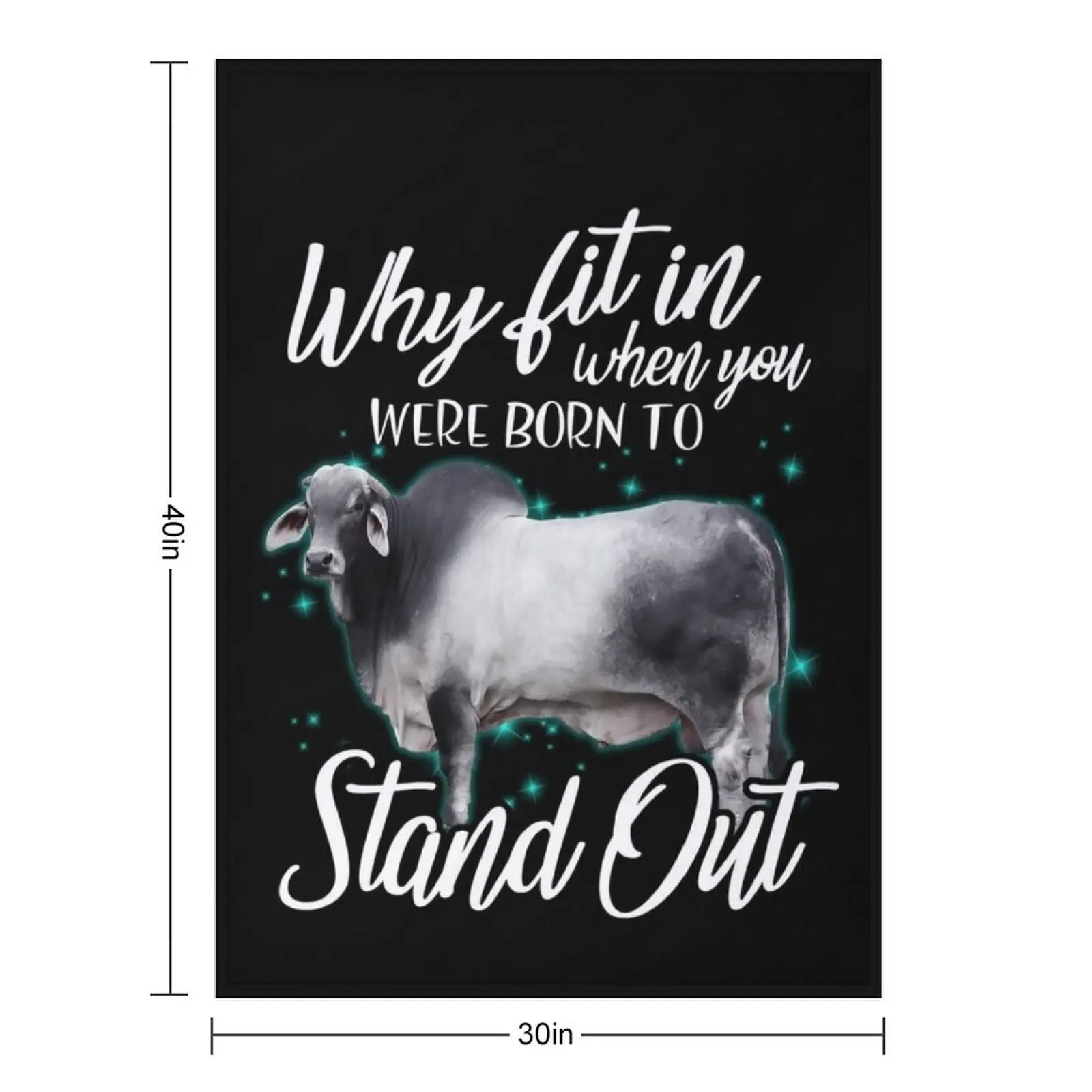 لماذا تناسب عندما ولدت في الوقوف الماشية براهمية رمي بطانية الفانيلا النسيج السرير يغطي البطانيات الفاخرة St خمر