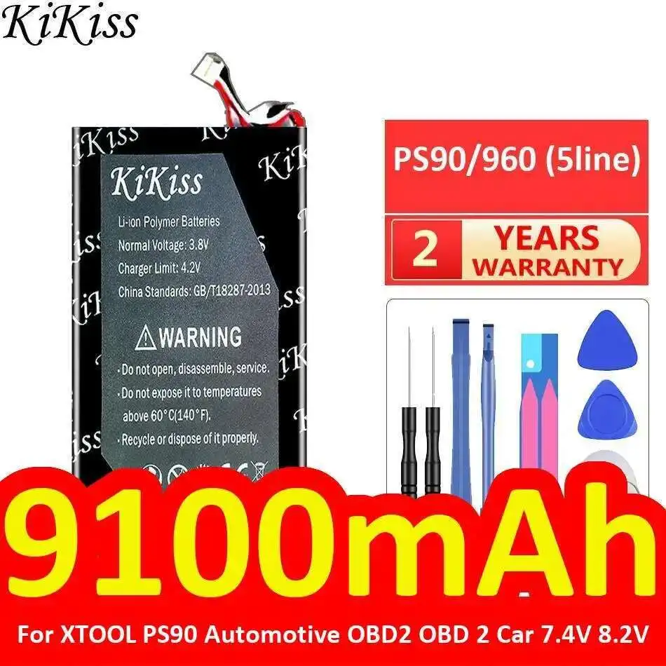 

Для Xtool PS90 автомобильный OBD2 Obd 2 автомобиль 7,4 В 8,2 В 9100 мАч диагностический инструмент аккумулятор легкий 960 5 линий