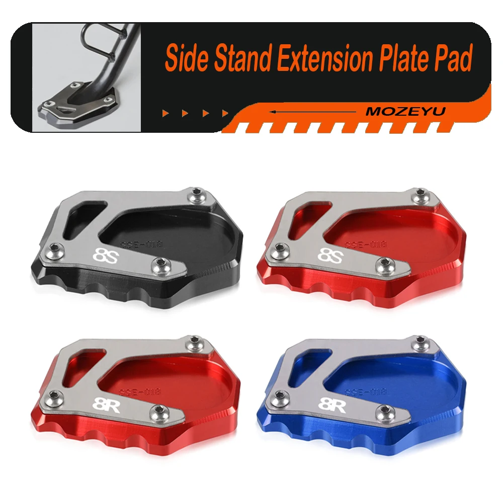 

GSX-8R GSX-8S Side Stand Enlarger Pad Kickstand Extension Support Plate For Suzuki GSX8R GSX8S 2023 2024 2025 2026 GSX 8R GSX 8S
