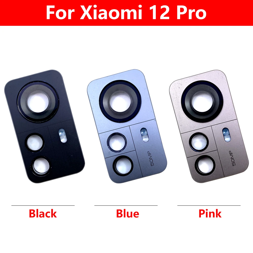 NEW Tested Housing Back Rear Camera Glass Lens With Cover Frame With Adhensive For Xiaomi Mi 11 10 Lite Poco F3 Mi 12 Pro