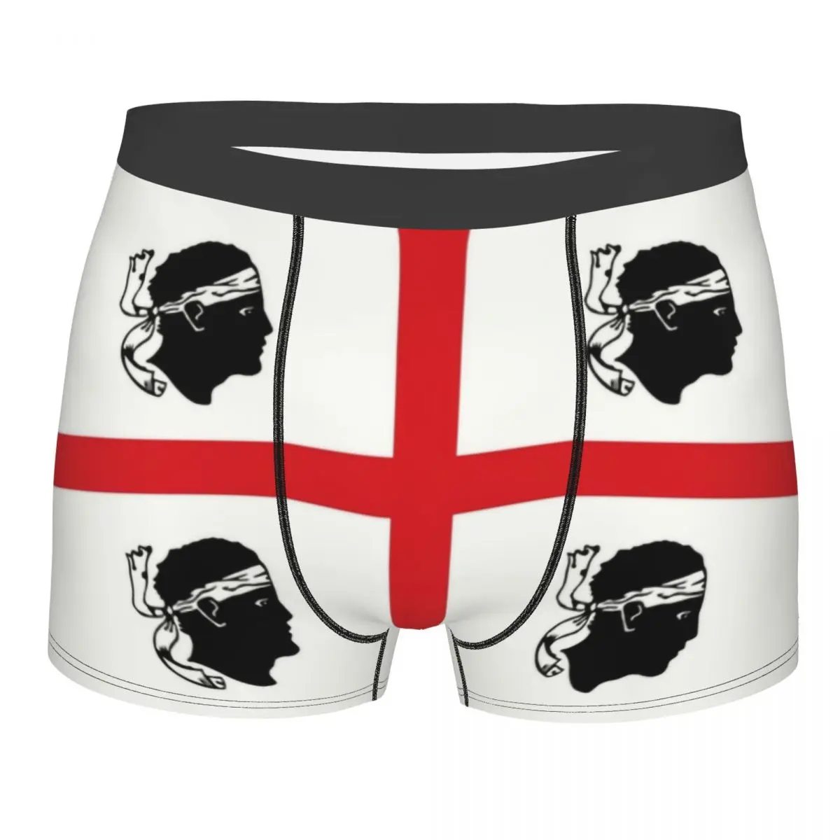 Custom Flag Of Sardinia Boxer Shorts For Men 3D Print Male Italy Sardegna Underwear Panties Briefs Stretch Underpants