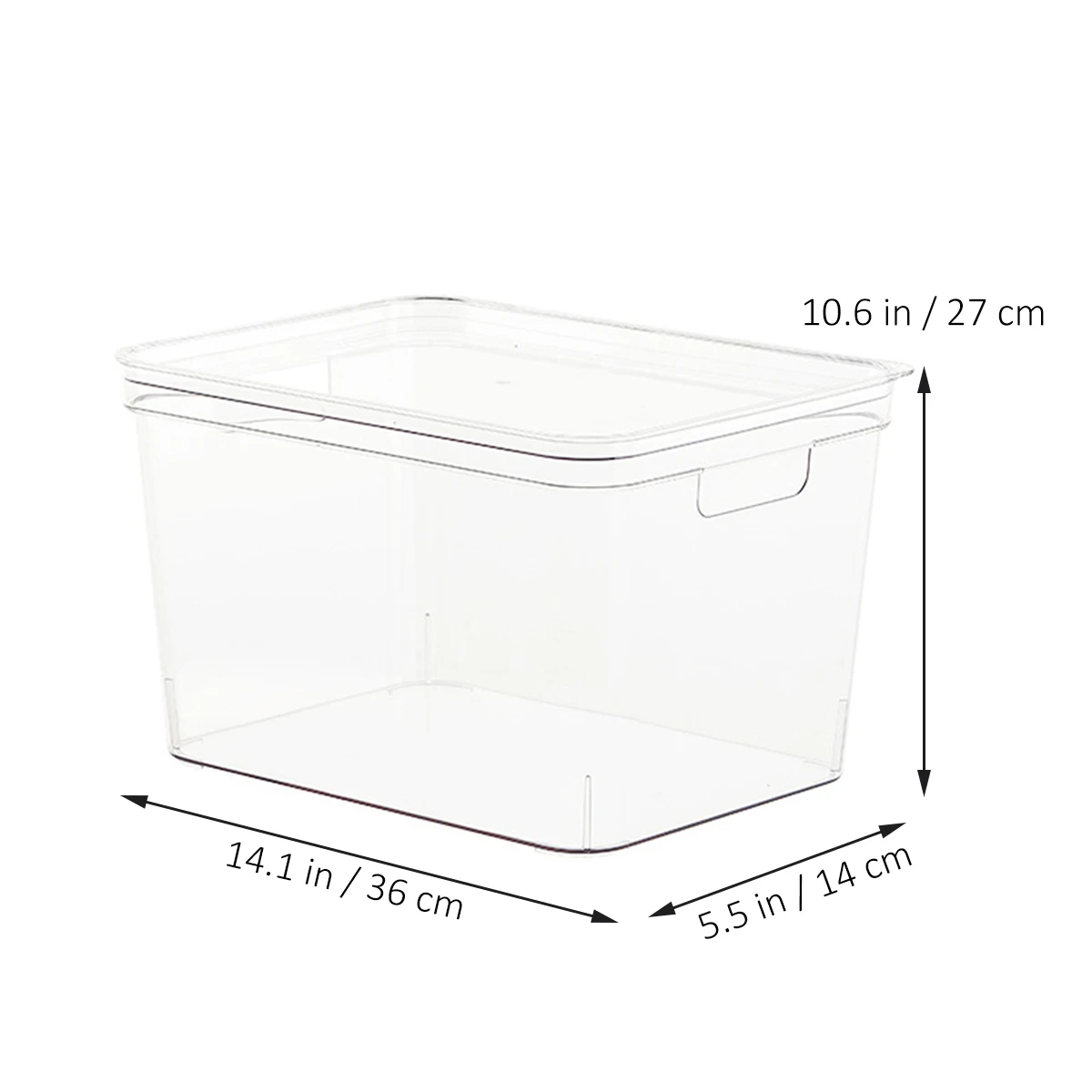 

Stackable Mask Storage Box Desktop Plastic Organizer Transparent Sundry Container Lid Scratch-Resistant