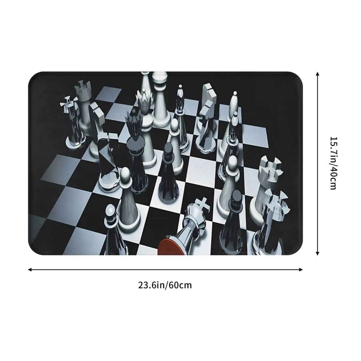 Chess Game Bath Mat Rug Home Doormat Kitchen Carpet Entrance Door