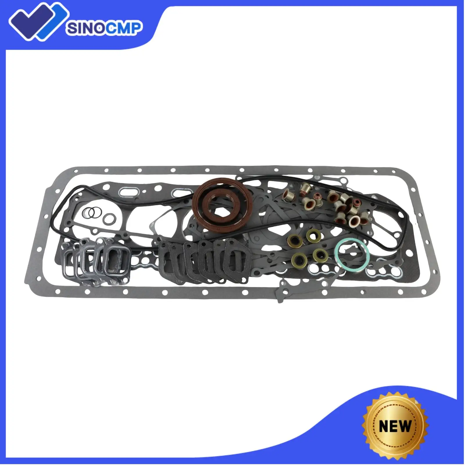 

1set Overhaul Gasket Kit 04111-68021 Compatible With Toyota Landcruiser HJ60 HJ75 4.0L 2H DR570 12V Excavators Parts
