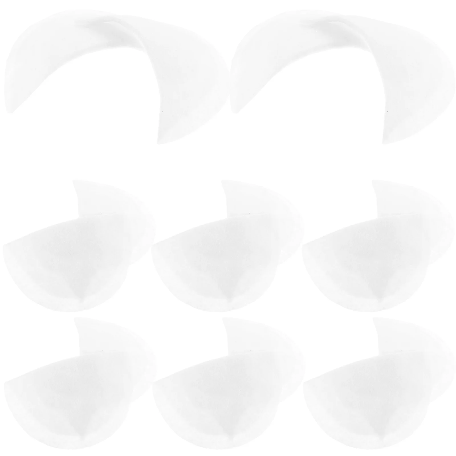 

20Pairs Shoulder Pads Easy to Use Cotton Padding for Various Clothes Portable Shoulder Enhancer Pads Sewing Accessories