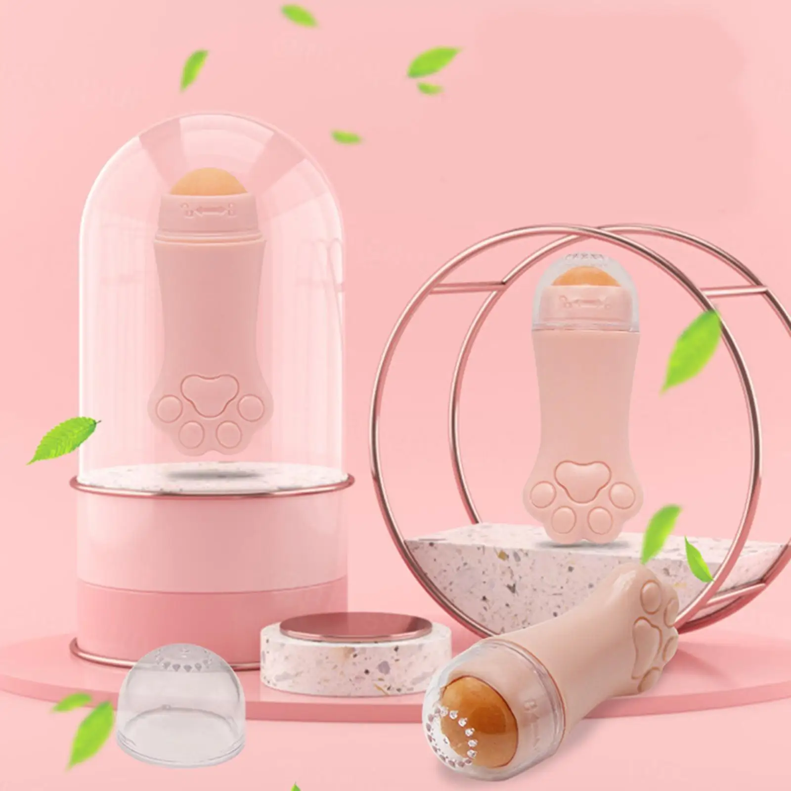 Oil-orbing Volcanic Roller Handheld Friendly Portable Oil Suction Ball for Makeup Facial Oil Control Men Women Oily Skin