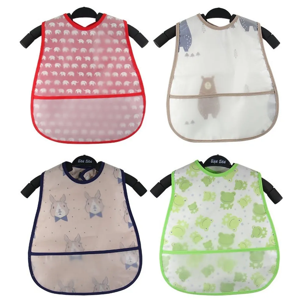 

Adjustable Baby Bibs EVA Waterproof Lunch Feeding Bibs Baby Cartoon Feeding Cloth Children Baby Apron Babador Bandana