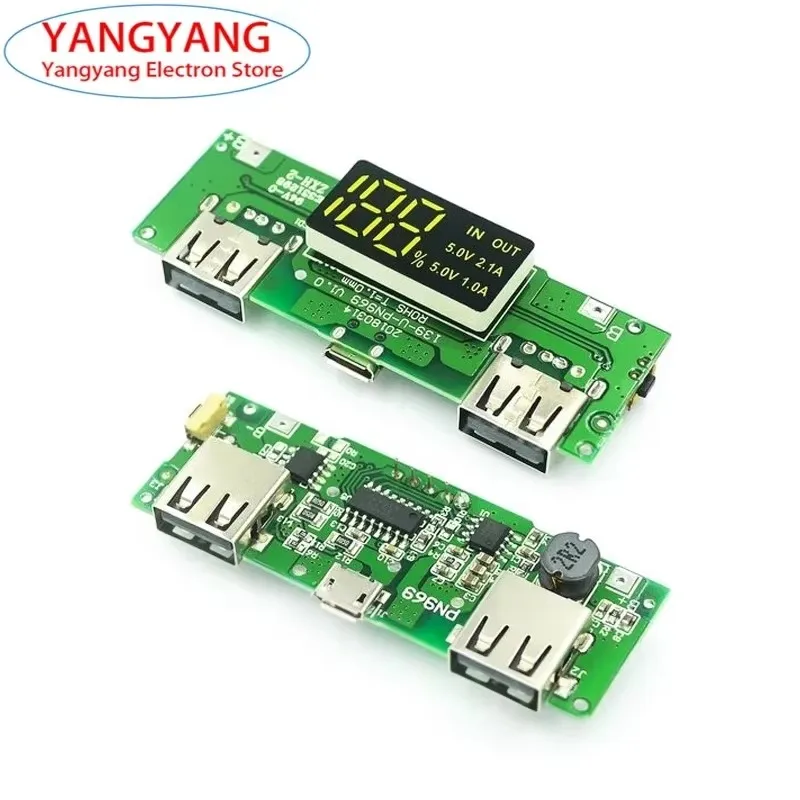 Dual USB 5V 2.4A 2A 1A Type-C USB Mobile Power Bank 18650 Charging Module Lithium Battery Circuit Protection Charger Boost Board