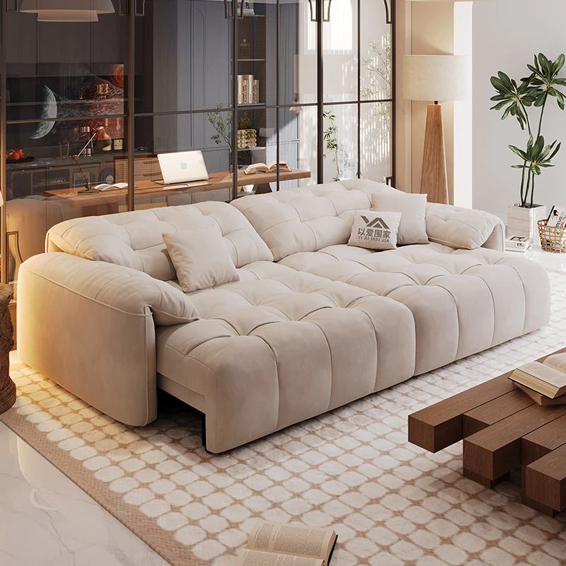 Sofá cama plegable moderno, Chaise Designer Divani, muebles para el hogar, sofás de lujo para sala de estar, grande, eléctrico nórdico europeo