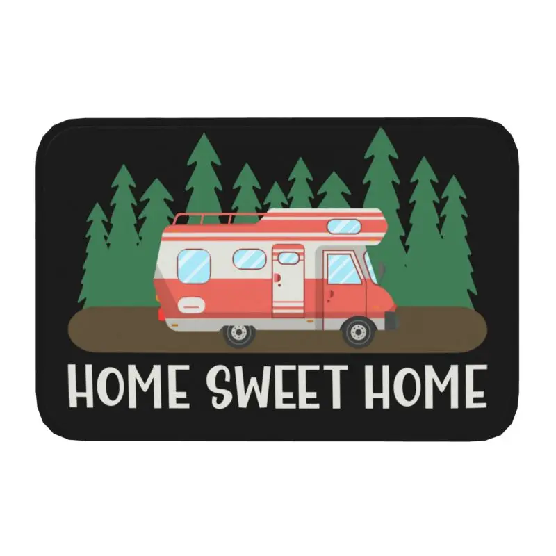 Motorhome RV Camping Camper Home Sweet Front Door Floor Entrance Mat Travel Car Adventure Bath Kitchen Doormat Carpet Rug