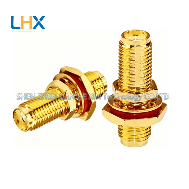 5pcs SMA-KKY Large Hexagonal Waterproof Double-Head Fixed Panel SMA Adapter Mother-to-Mother SMA-kyk20G in stock