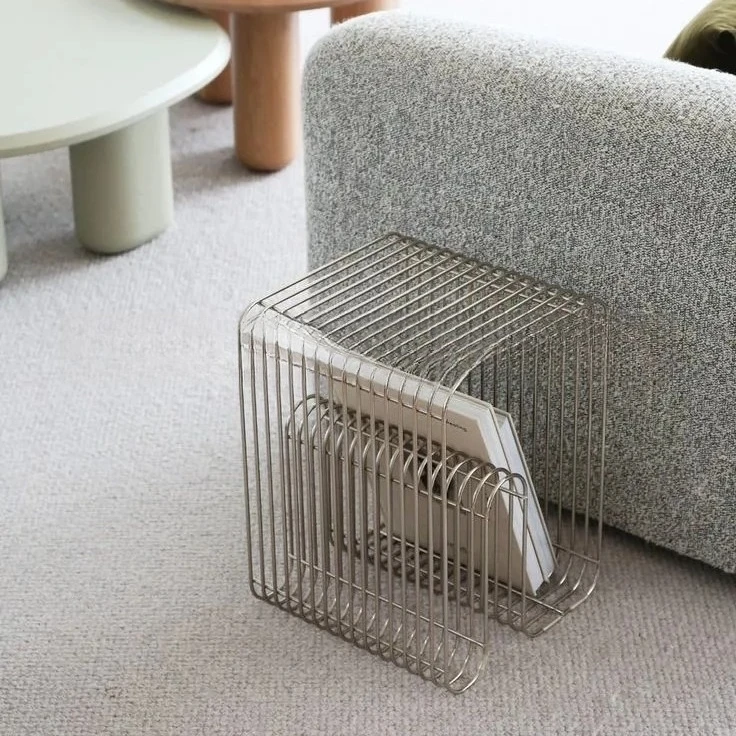 foreign-trade-geometric-storage-bookshelf-creative-floor-metal-edge-shelf-industrial-small-tea-table-multi-functional-shelf
