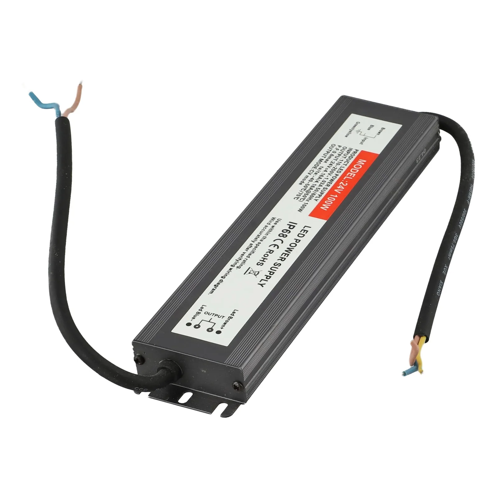 Adattatore da 100 W Driver LED Illuminazione esterna Protezione da sovraccarico Design robusto e affidabile per telecamere CCTV 221 * 53 * 20MM