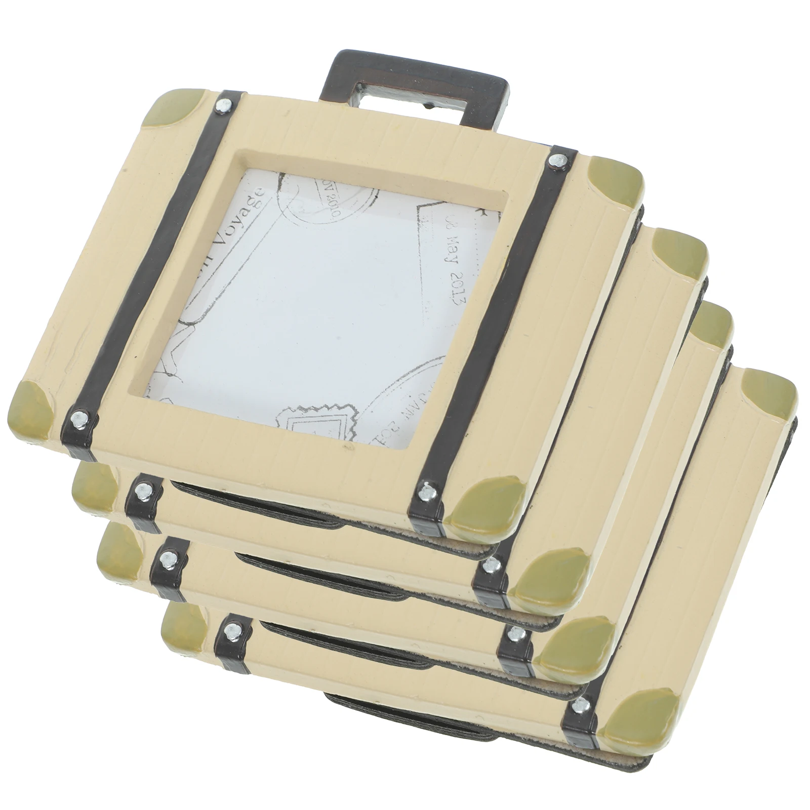 

Creative Suitcase Photo Frame Vintage Aesthetic Portrait Rustic Decorative Family Picture Frame Modern Unique Design Sturdy Base