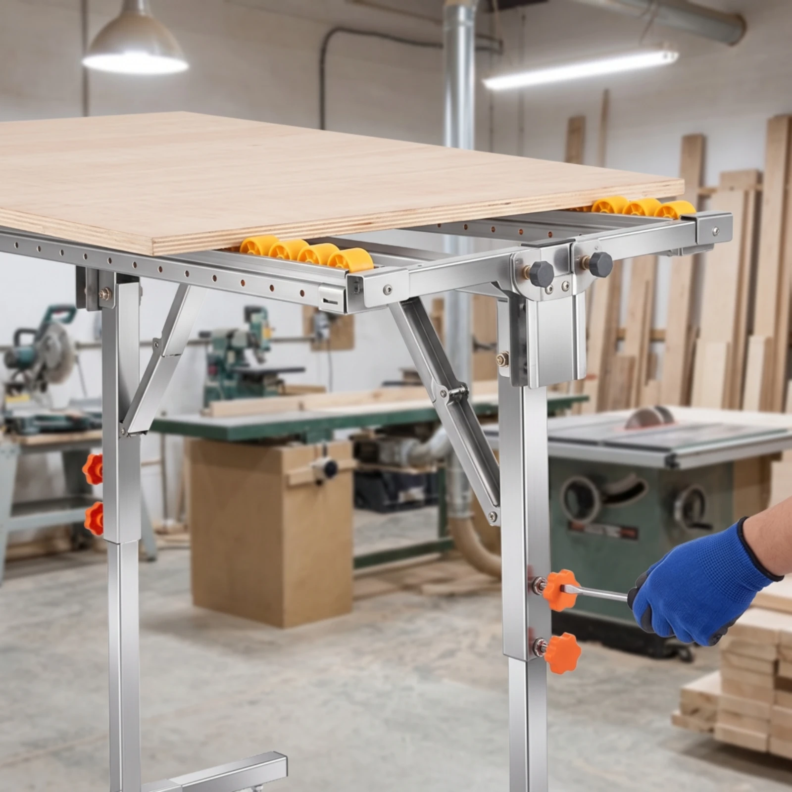 support-de-rouleaux-en-acier-inoxydable-reglable-cadre-de-support-d'alimentation-pour-convoyeur-a-deux-rangees-support-d'alimentation-detachable