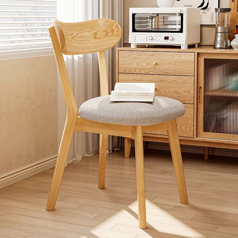 Solid Wood Chairs Dining Room Baby Eating Dining Table Chairs Rattan Chair Luxury Design Armchairs Interior Children's Low