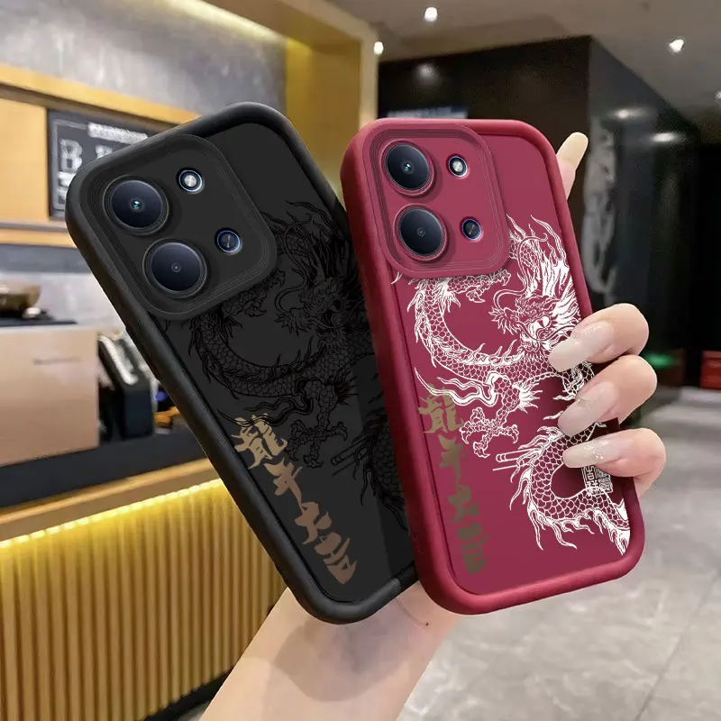 Coque de téléphone à motif Dragon dieu Orient chinois, étui de protection en Silicone souple pour Redmi 15C 14C 13C Redmi15C 15 C 4G 6.9 pouces 2025