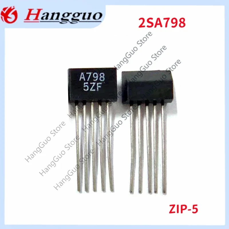 1 PCS 3 PCS 5 Pçs/lote Original A798 2SA798 ZIP-5 triodo de baixo ruído de 5 pinos