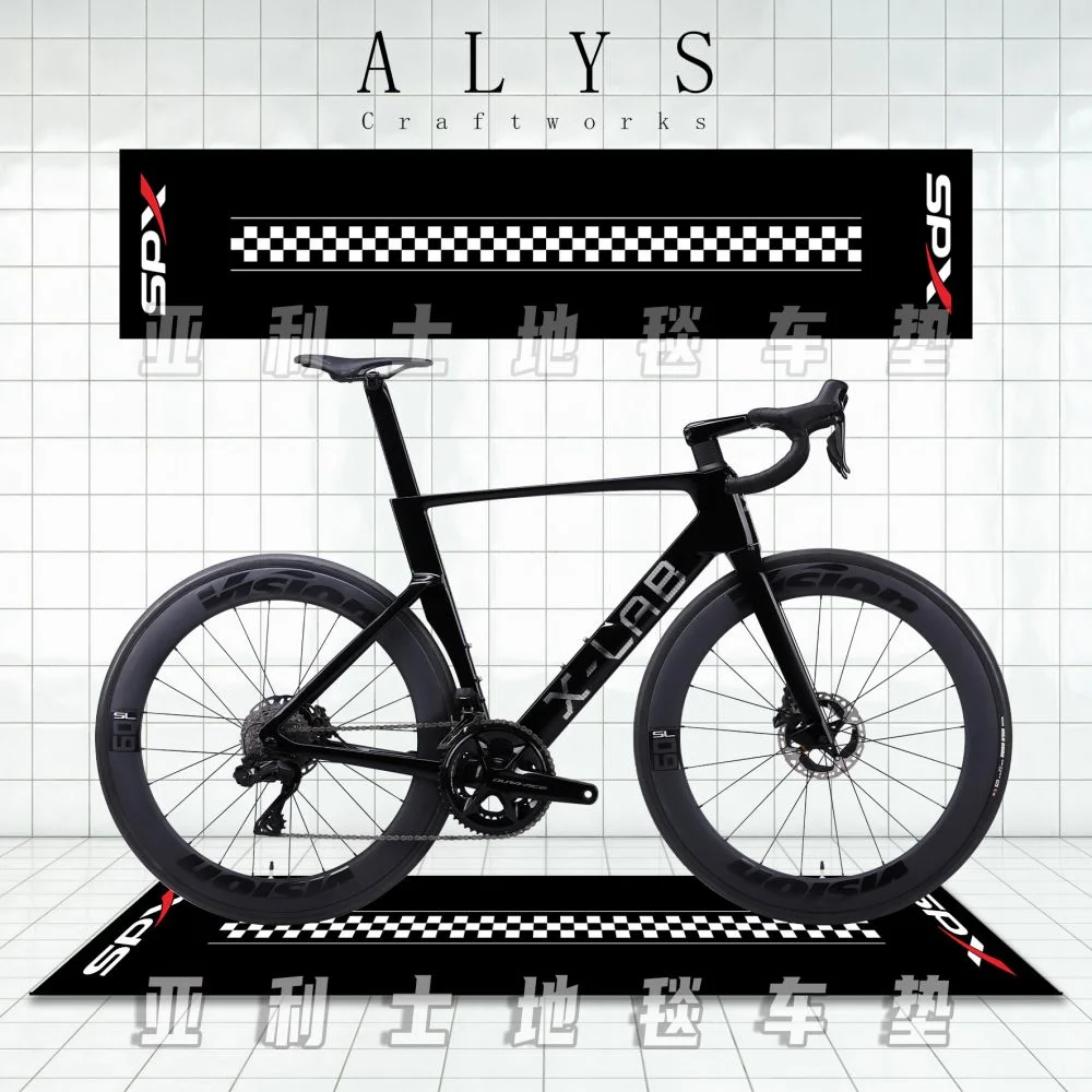 VIKAMA Bicycle Carpet Indoor Parking Pad Anti-slip and Wear-resistant Garage Floor Mat Bicycle Display Mat Home Decoration