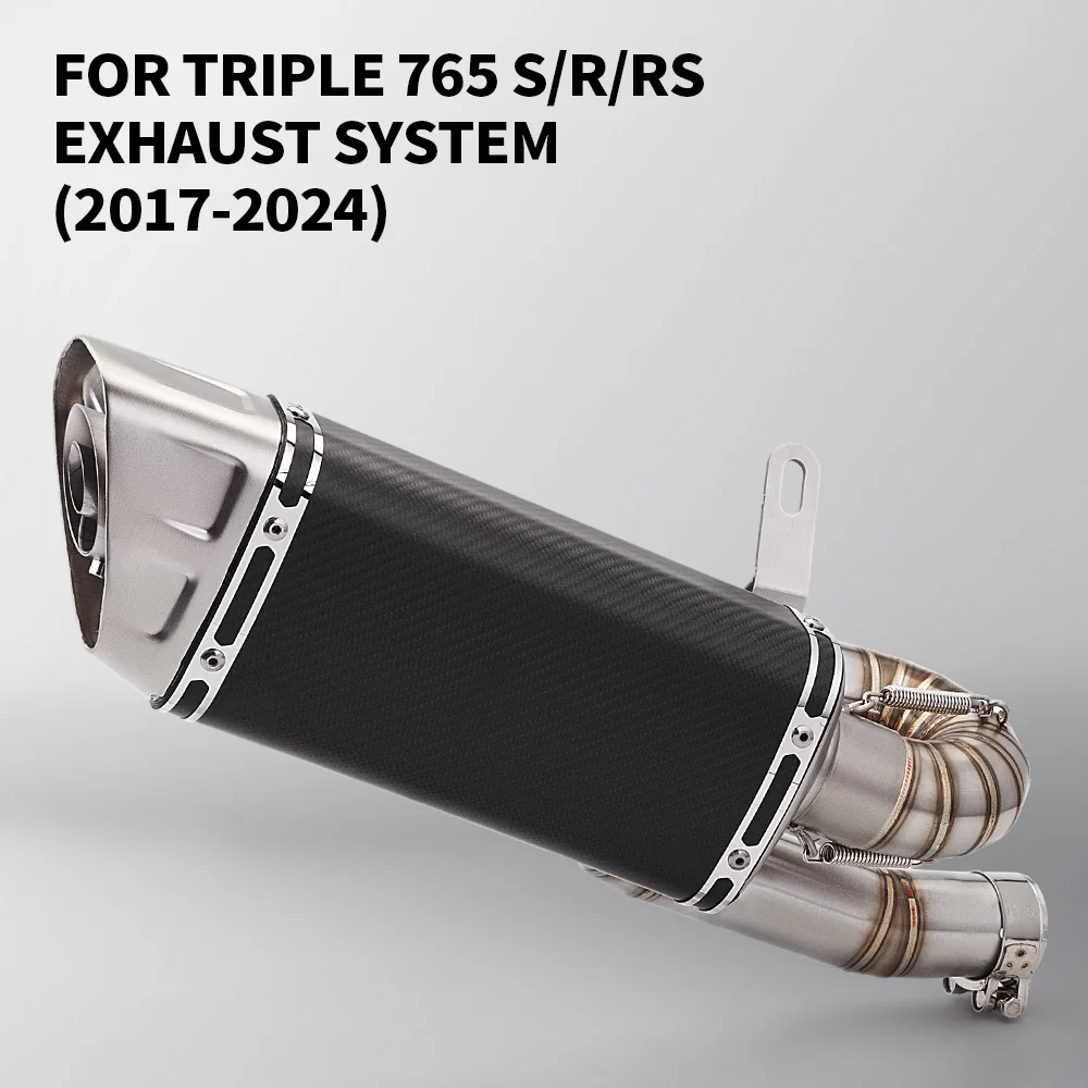 

Motorcycle exhaust pipe online Shengli Street Triple 765 S/R/RS M11 High Performance Exhaust Exit Segment Pack