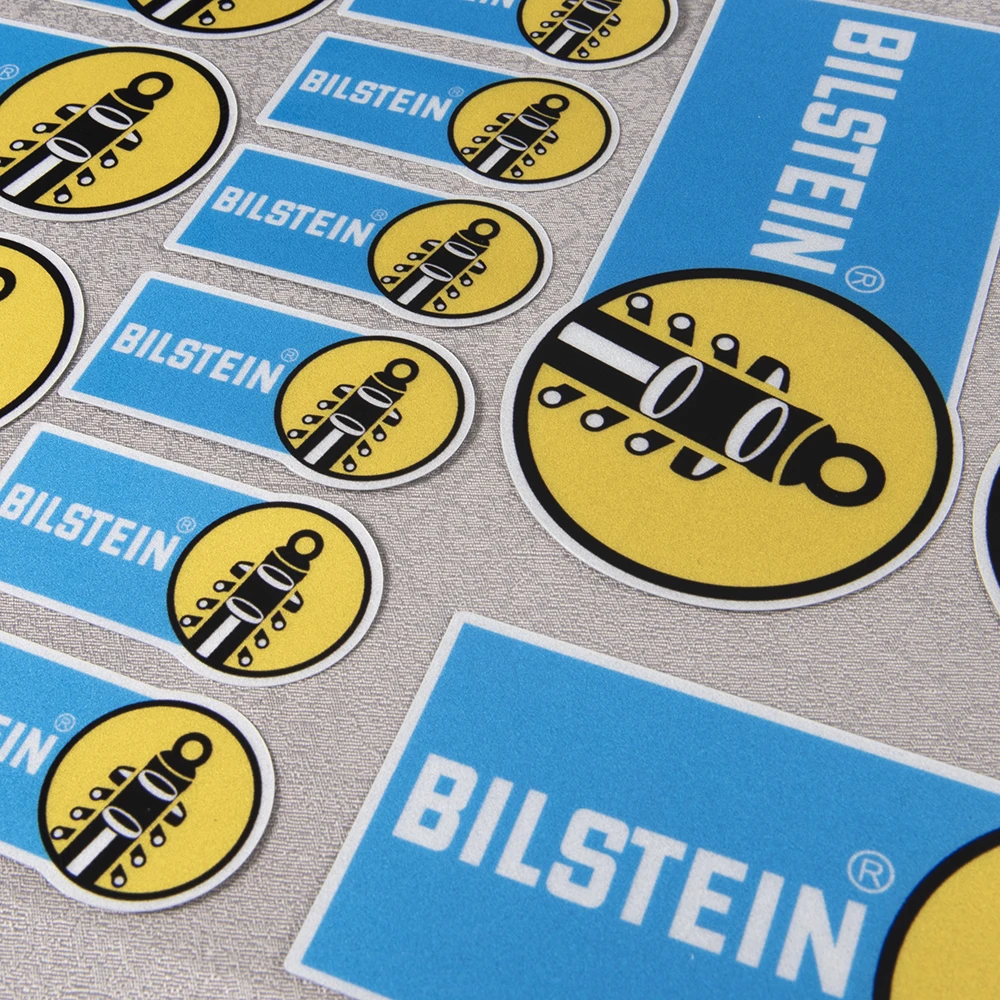 Bilstein Stoßdämpfer Zeichen wasserdichte Auto Aufkleber Stoßstange Motorrad Aufkleber Vinyl Abdeckung Kratzer PVC Set Grafik